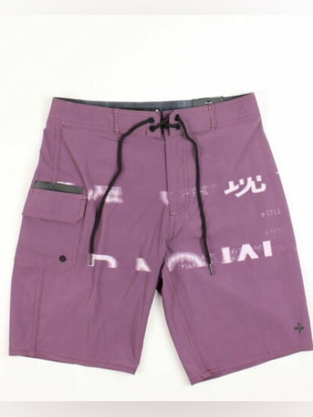 Tavik Plum Board Shorts with White Logo